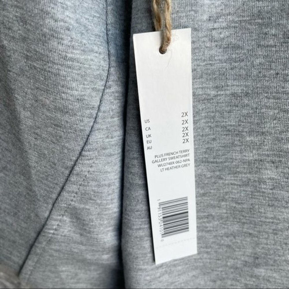 Rae Dunn Plus Size Gray Dog Mom Sweatshirt 2X NWT - Picture 8 of 10